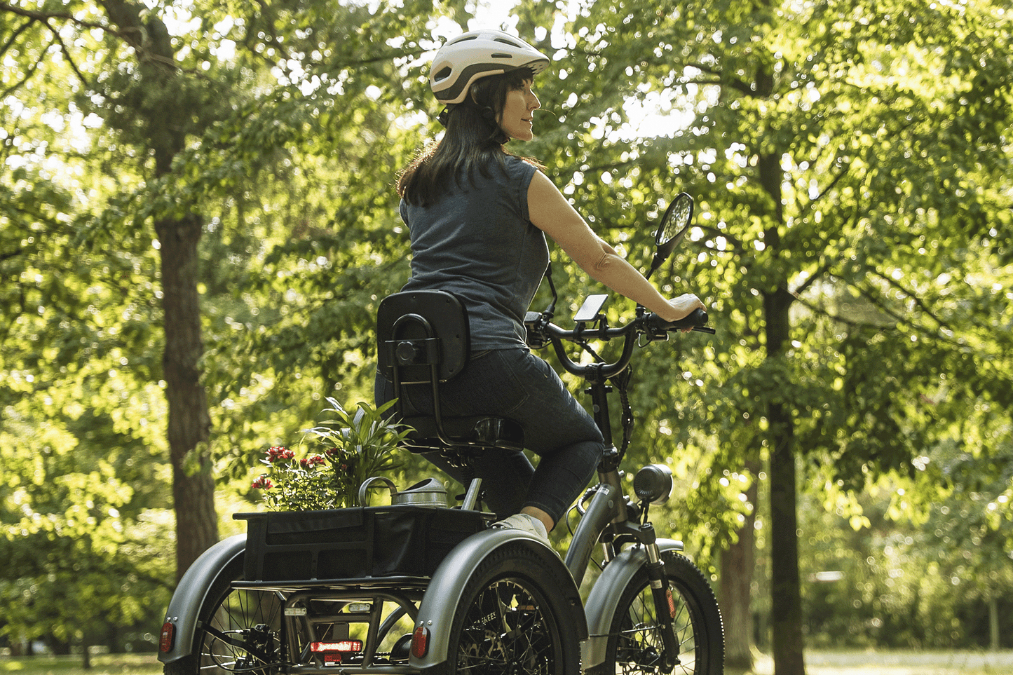 Comfort fietszadel met rugleuning