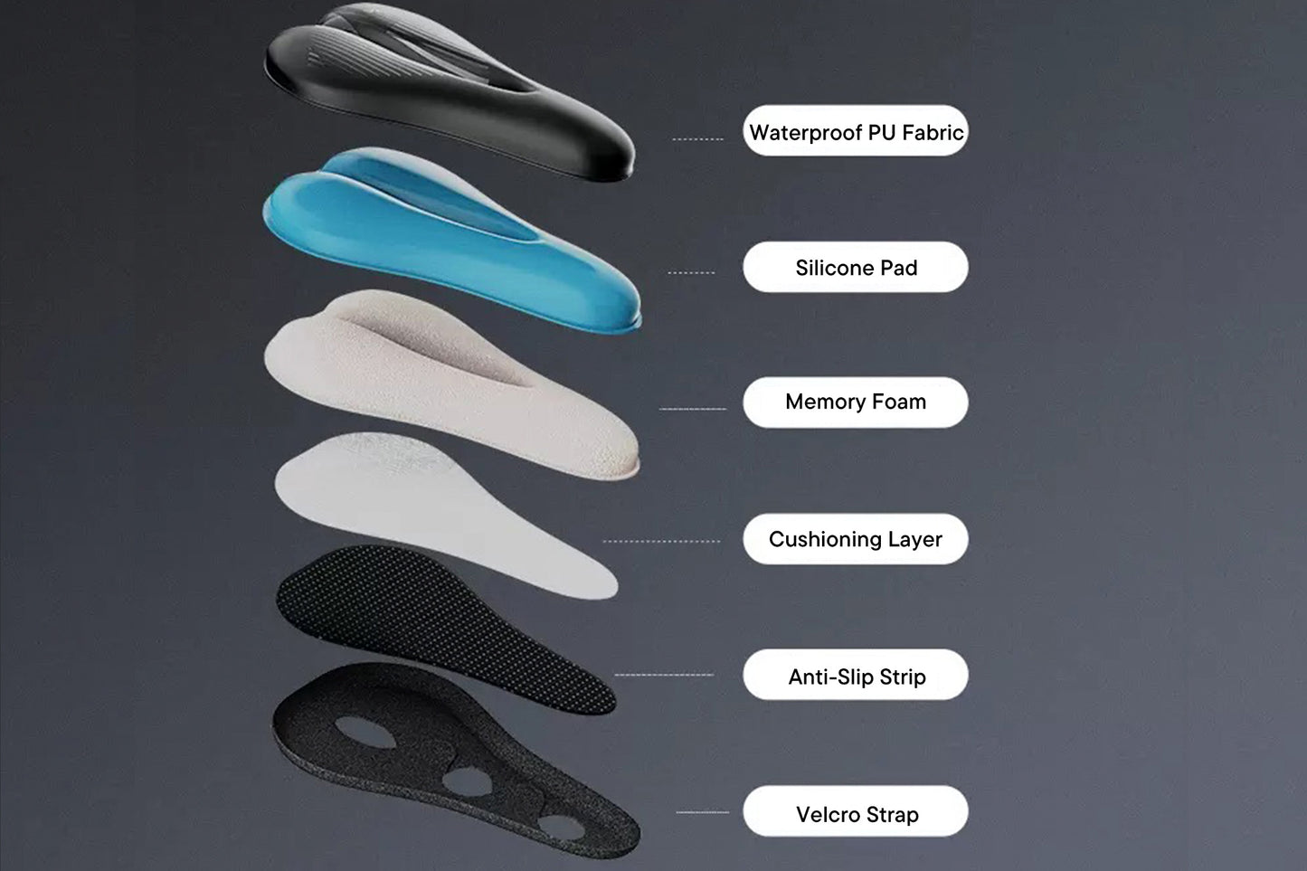 Comfort zadelhoes voor mountainbike