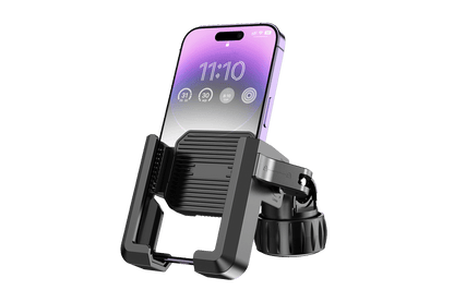 Draaibare telefoonhouder voor op de fiets