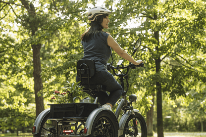 Comfort fietszadel met rugleuning